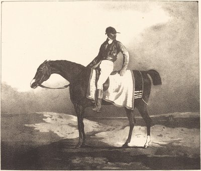 British Horse ja Jockey tekijältä Louis Pierre Marie Courtin after Théodore Gericault