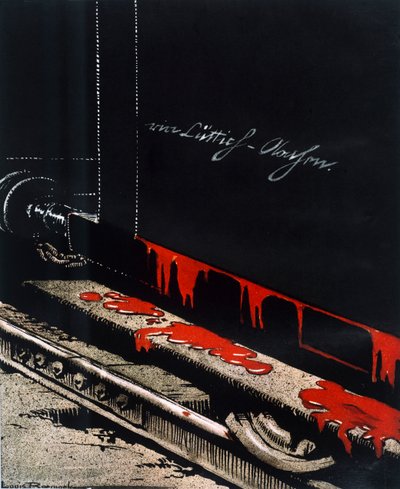 "Liigestä Aix-la-Chapelleen, 1914" 1916 tekijältä Louis Raemaekers