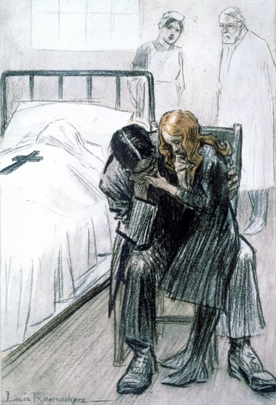 "The Zeppelin Triumph: Casualty of War", 1916 tekijältä Louis Raemaekers