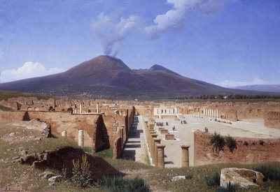 Vesuvius Pompejista, 1883 tekijältä Louis Spangenberg