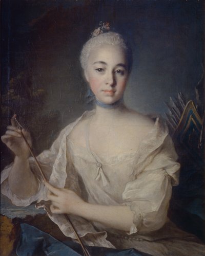 Kreivitär Anna Vorontsovan muotokuva 1743-1769, noin 1758 tekijältä Louis Tocqué