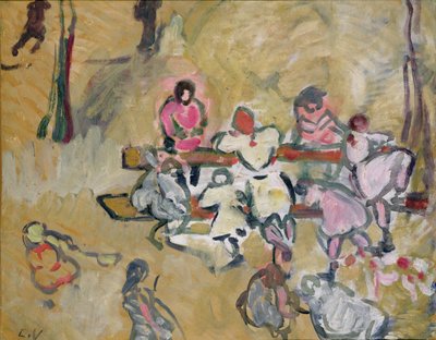 Lapset leikkivät Rue Caulaincourtilla, n. 1907–1914 (öljy kankaalle) tekijältä Louis Valtat
