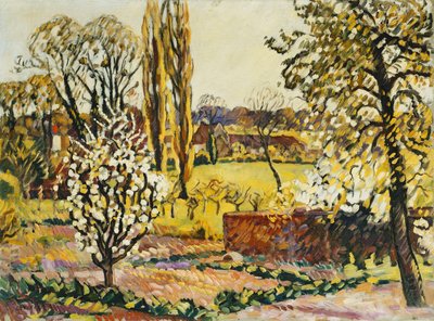 Choiselin maisema; Choiselin maisema, n. 1914 (öljy kankaalle) tekijältä Louis Valtat