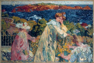 Louis Valtat, "Naiset parvekkeella" / Öljy kankaalle, 1905 tekijältä Louis Valtat