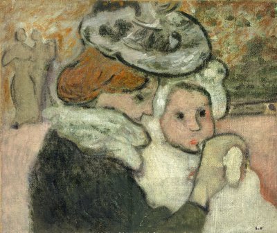 Äiti ja lapsi (Mme Valtat ja hänen poikansa, farkut); Äiti ja lapsi (Mme Valtat ja hänen poikansa Jean) tekijältä Louis Valtat