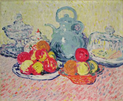 Asetelma, n. 1905-06 (öljy kankaalle) tekijältä Louis Valtat