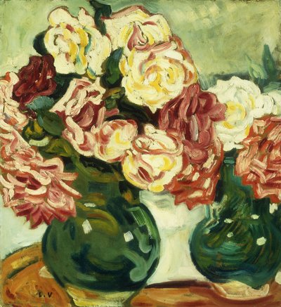 Kaksi ruusumaljakkoa; Deux Vases de Roses tekijältä Louis Valtat