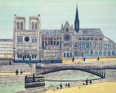 Notre-Dame (eteläpuoli), n. 1933 tekijältä Louis Vivin