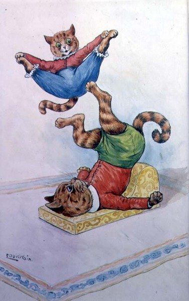 Kissat kaatoilevat tekijältä Louis Wain