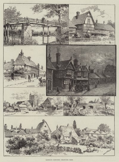 Rambling Sketches, Headcorn, Kent tekijältä Louis Wain