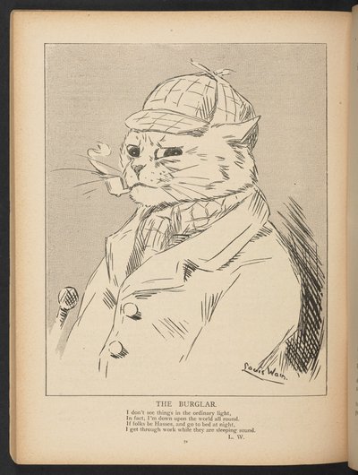 The Burglar, s. 72, Louis Wain Annual, s. 72. tekijältä Louis Wain