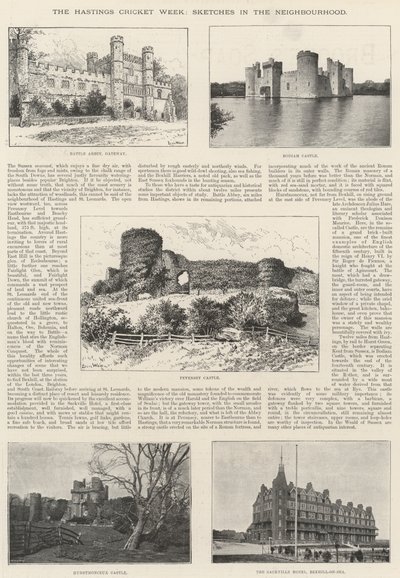 Hastingsin krikettiviikko, luonnoksia naapurustossa tekijältä Louis Wain