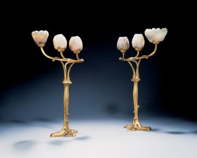 Magnolia lamput tekijältä Louis and Daum Auguste  Majorelle