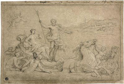 Neptunuksen ja amfitriitin voitto, 1706-07 tekijältä Louis de Boullongne