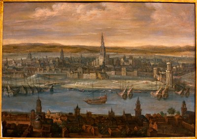Näkymä Sevillasta - Louis de Cauleryn (1580-1621) maalaus, öljy kankaalle, 1600-luvun alku - Sevillan taidemuseo, Espanja tekijältä Louis de Caulery