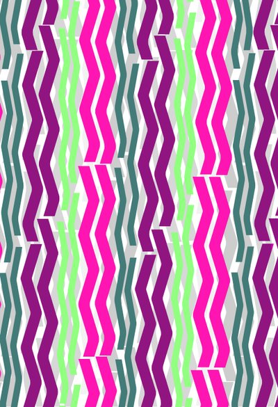 Zig Zag Stripes, 2014 digitaalinen media tekijältä Louisa Hereford