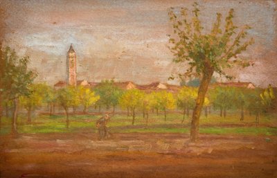 Cairaten kylä, Lombardia, 1877. tekijältä Louisa Starr