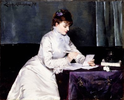 Madame Lucien Guitryn muotokuva, 1876 tekijältä Louise Abbéma