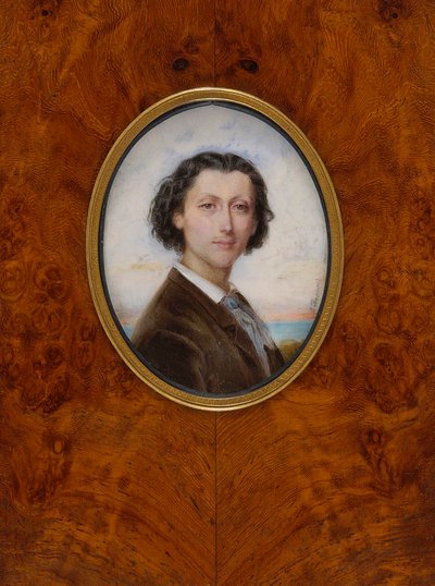 Säveltäjä Franz Lisztin muotokuva 1811-1886, 1836. tekijältä Louise Besnard née Vaillant