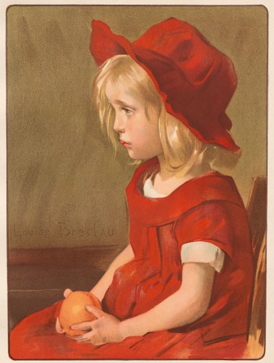 Tyttö oranssilla tekijältä Louise Breslau