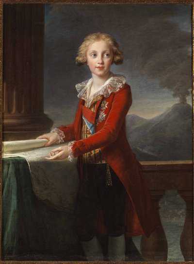 Kahden Sisilian kuninkaan Francis I:n muotokuva 1777-1830, 1790. tekijältä Elisabeth Louise Vigee Lebrun