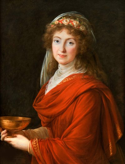 Kreivitär Siemontkowsky-Bystryn muotokuva, 1793. tekijältä Elisabeth Louise Vigee Lebrun