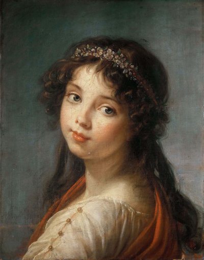 Muotokuva taiteilijan tyttärestä Jeanne-Lucie-Louise, dite Julie, 1792. tekijältä Elisabeth Louise Vigee Lebrun