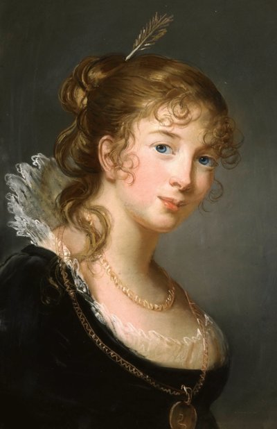 Preussin prinsessa Frederica Dorothea Louise Filippiinit 1770-1836, kreivitär Radziwill, n. 1801. tekijältä Elisabeth Louise Vigee Lebrun
