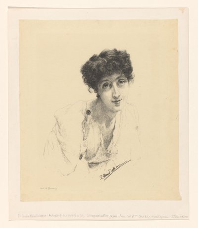 Laura Theresa Alma-Tademan muotokuva tekijältä Lourens Alma Tadema