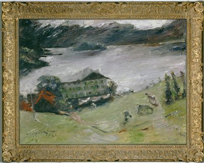 Maisema Walchenseen rannalla (öljy kankaalle) tekijältä Lovis (1858-1925) Corinth