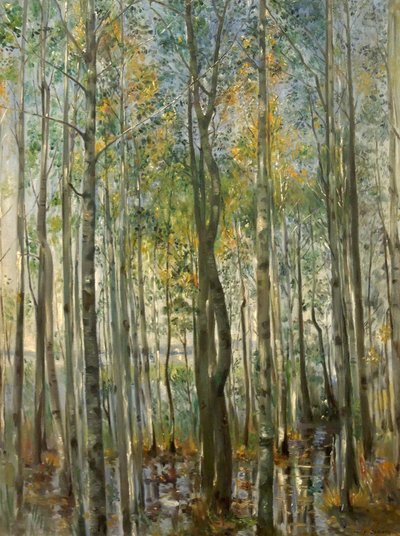 Metsä. Starnberg-järven tulvat tekijältä Lovis Corinth
