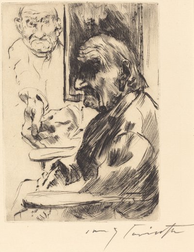 Alter Mann (vanha mies) tekijältä Lovis Corinth