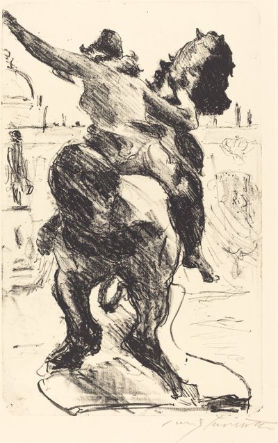 Amazonin patsas Alte-museossa tekijältä Lovis Corinth