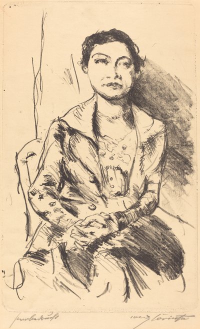 Anneliese Halbe, 1918. tekijältä Lovis Corinth
