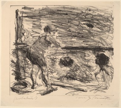 Badeanstalt The Bath House, 1920. tekijältä Lovis Corinth
