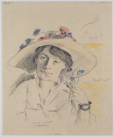 Taiteilijan vaimon, Charlotte Berend-Corinthin, muotokuva tekijältä Lovis Corinth
