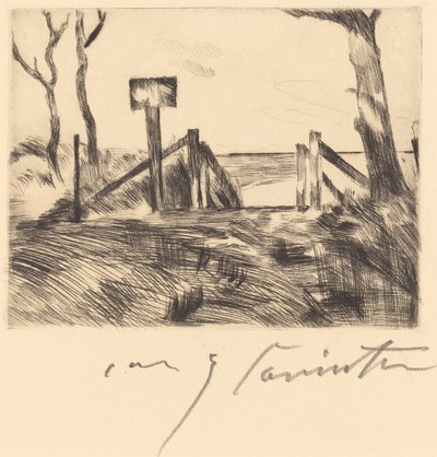 Silta kyltillä Silta kyltillä, 1916. tekijältä Lovis Corinth
