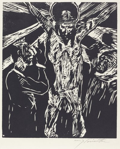 Kristus ristillä Ristiinnaulitseminen, 1919. tekijältä Lovis Corinth