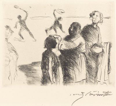 Trimalchion Gastmahl: pl. II Trimalchion juhlat: pl. II, 1919. tekijältä Lovis Corinth