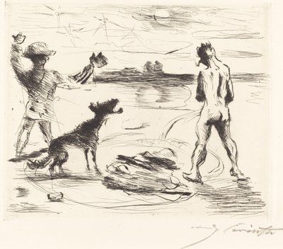 Trimalchion Gastmahl: pl. VII Trimalchion juhlat: pl. VII, tekijältä Lovis Corinth