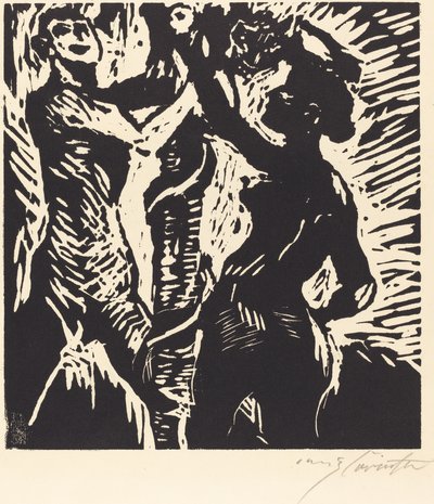 Aadamin ja Eevan lankeemus, 1919. tekijältä Lovis Corinth