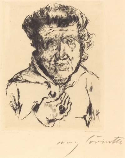 Taiteilijan anoppi, 1920. tekijältä Lovis Corinth