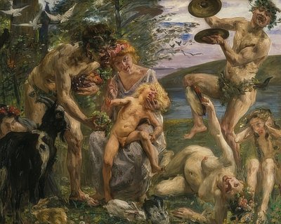 Zeuksen lapsuus. 1905-1906 tekijältä Lovis Corinth