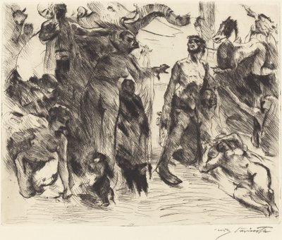 Pyhän Antoniuksen kiusaus, 1919. tekijältä Lovis Corinth
