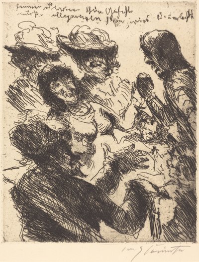 Huoran kauniiden kasvojen täytyy olla universaaleja kuin auringonvalo..., 1923. tekijältä Lovis Corinth