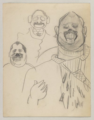 aKutsukortti Louis Gesslerin ja vaimon hopeahääjuhliin tekijältä Lovis Corinth