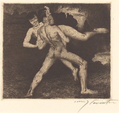 Kidnappaus sieppaus, 1894. tekijältä Lovis Corinth