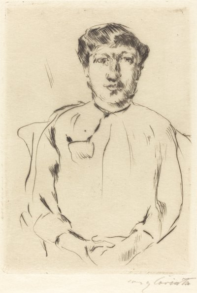 Frauenbildnis (Naisen muotokuva) tekijältä Lovis Corinth