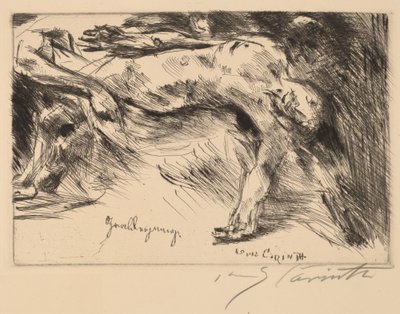 Grablegung (hautaaminen) tekijältä Lovis Corinth