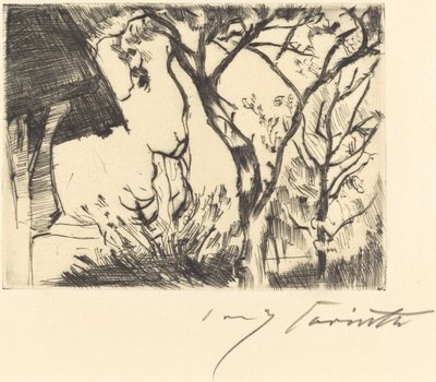 Hausecken talon kulma, 1918. tekijältä Lovis Corinth